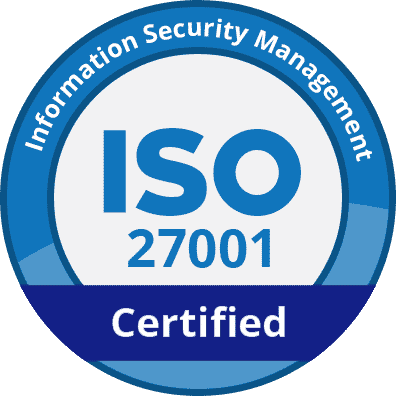 ISO 27001 certification badge
